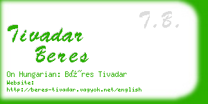 tivadar beres business card